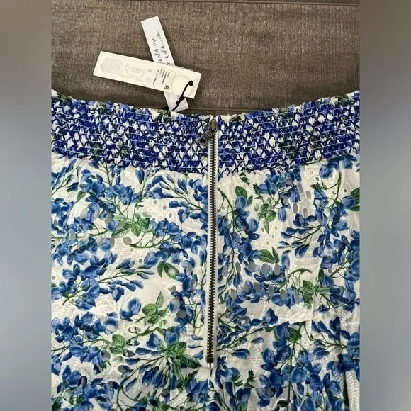 NEW Alice + Olivia Crawford Smocked Mini Skirt - Picture 6 of 15